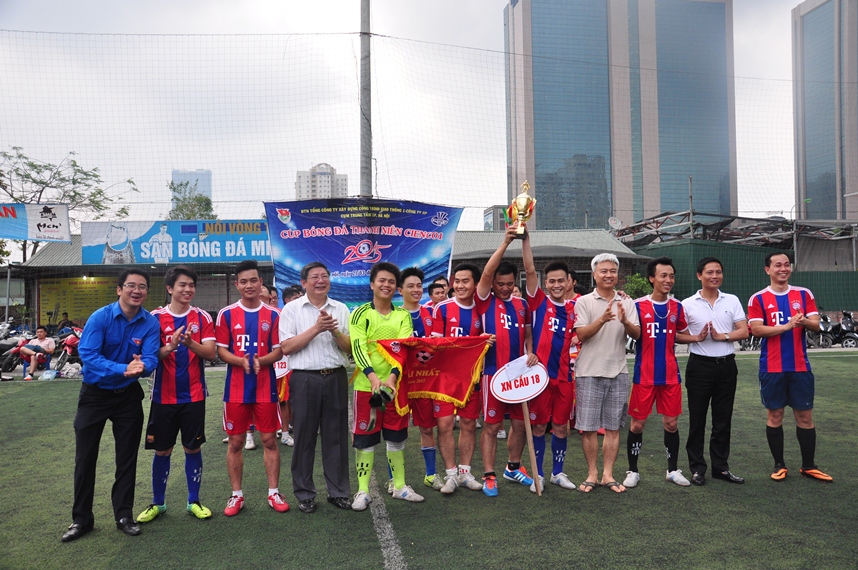Chung kết giải bóng đá thanh niên cienco1 năm 2015