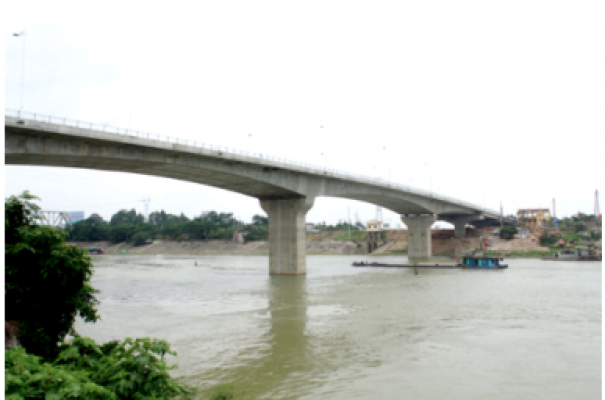 Cầu Hạc Trì bắc qua sông Lô - Phú Thọ